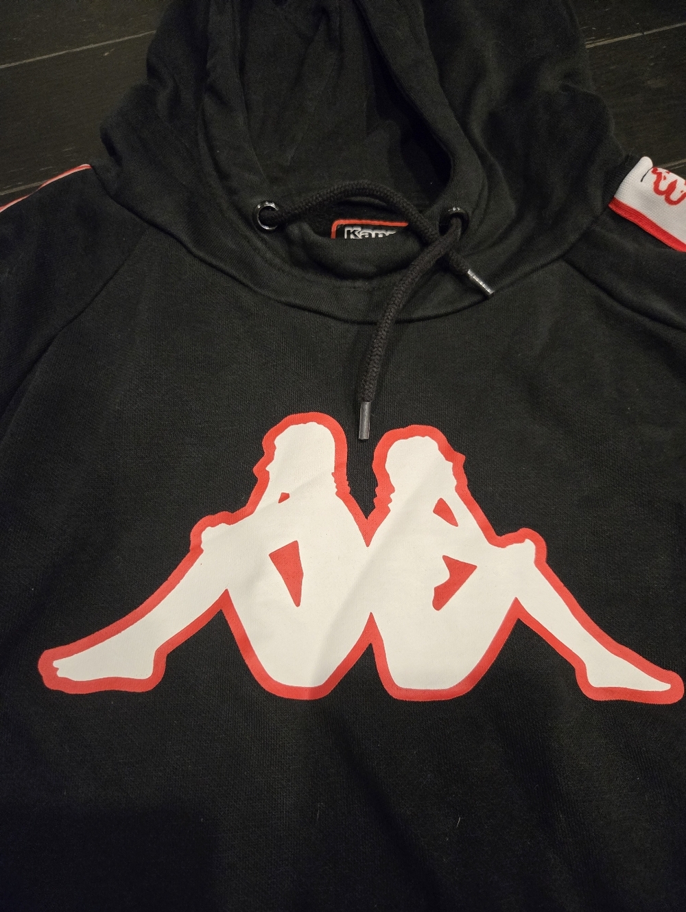 Kappa Banda Logo Hoodie Unisex SZ Medium Streetwear Retro Sportswear EUC